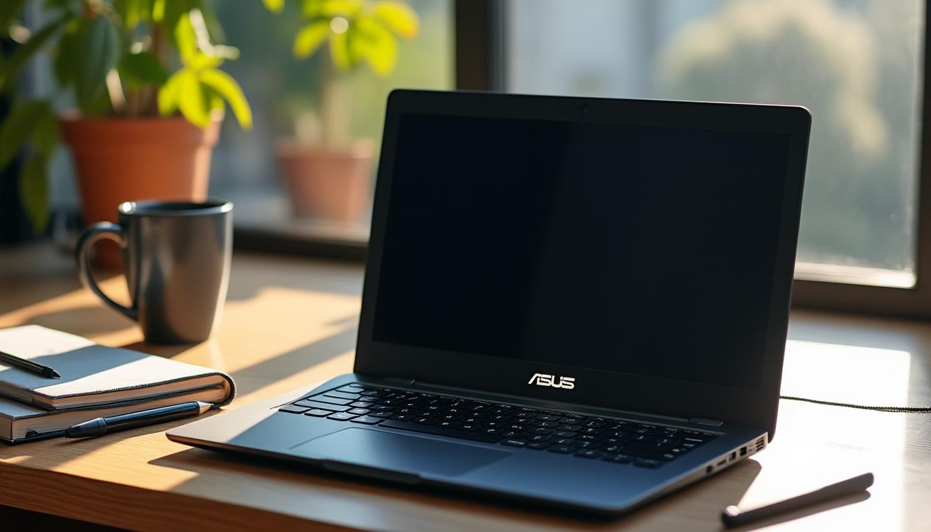 découvrez comment dépanner un pc portable asus qui s'allume mais reste bloqué sur un écran noir. suivez nos conseils pratiques et nos solutions étapes par étapes pour identifier et résoudre ce problème courant, afin de retrouver rapidement l'utilisation de votre ordinateur.