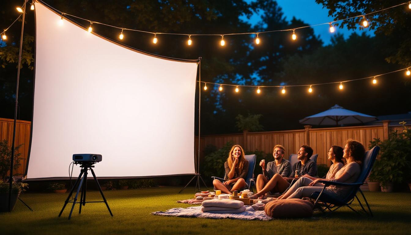 découvrez comment un écran de projection portable transforme vos soirées cinéma en une expérience immersive, facile à installer et idéale pour tous vos événements.