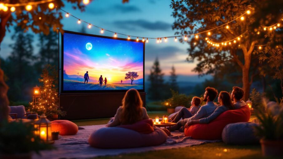 découvrez les avantages d'un écran de projection portable pour profiter pleinement de vos soirées cinéma, où que vous soyez, avec une installation facile et une qualité d'image optimale.