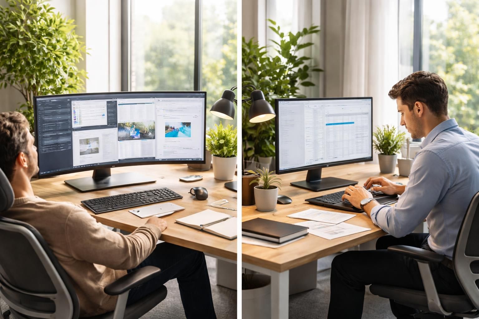découvrez comment choisir entre un écran incurvé ou plat peut influencer votre productivité et améliorer votre confort visuel au quotidien.