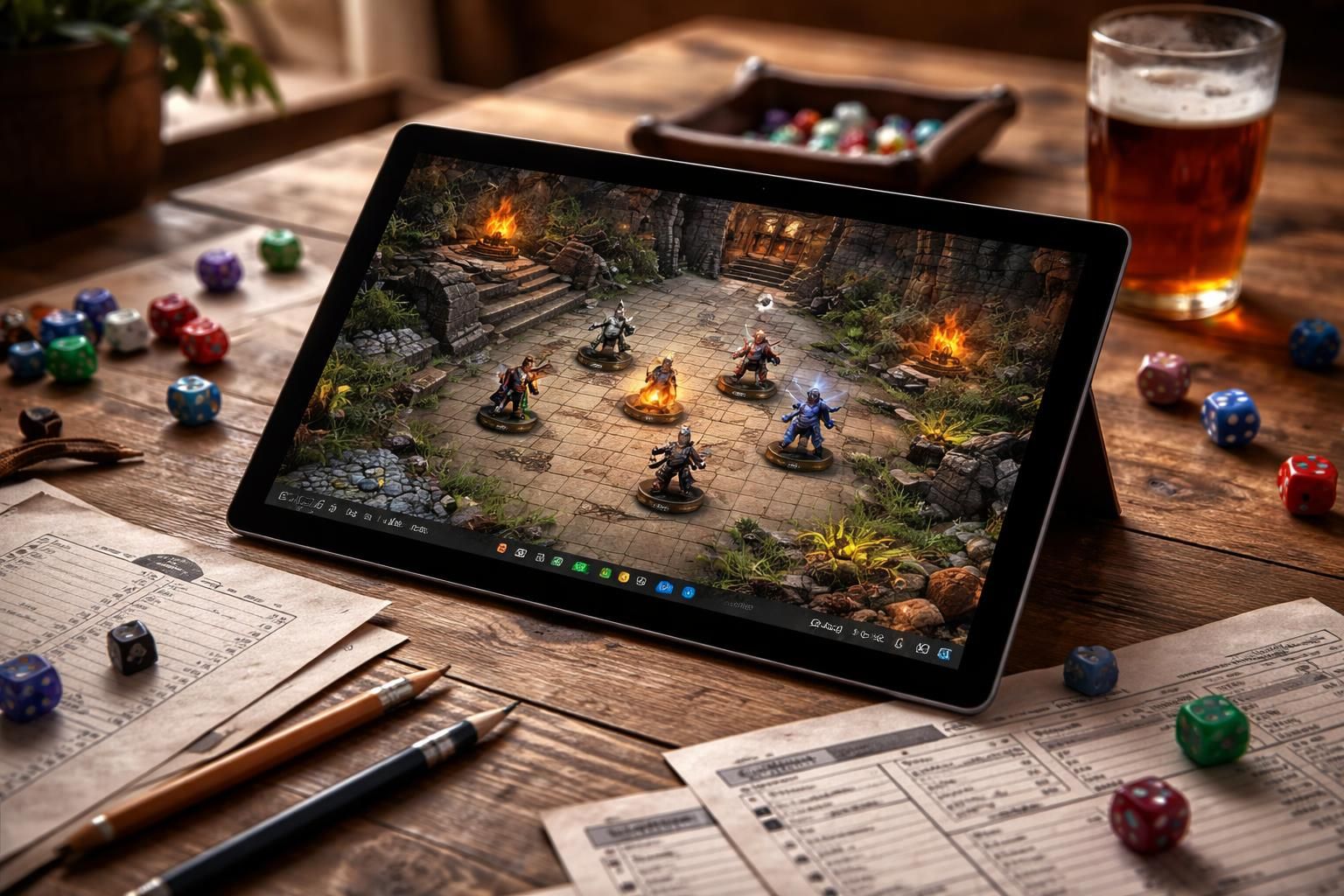 découvrez comment afficher facilement une battlemap pour vos jeux de rôle sur tablette tactile microsoft, et améliorez votre immersion lors de vos parties.