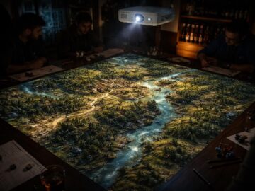 découvrez une expérience immersive unique pour vos sessions de jeu de rôle avec une battlemap xxl projetée grâce au vidéoprojecteur epson, transformant chaque partie en un véritable spectacle visuel.