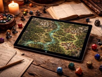 découvrez comment utiliser une tablette tactile microsoft pour créer une battlemap immersive lors de vos sessions de jeu de rôle maison. plongez vos joueurs dans une expérience unique et captivante !