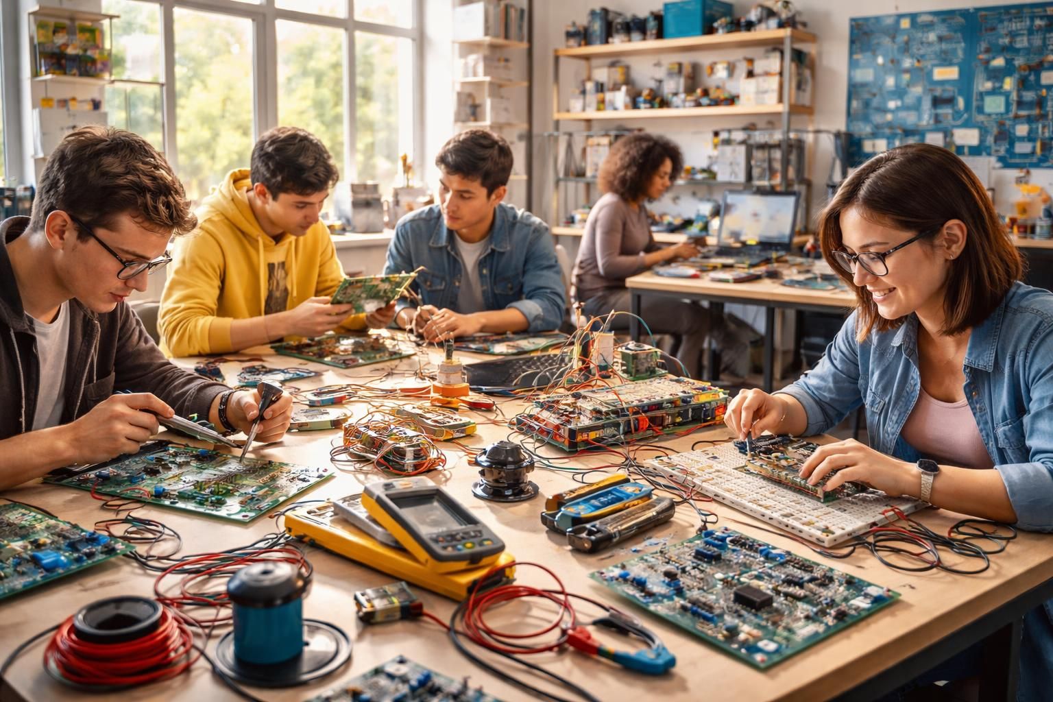 découvrez les projets passionnants et innovants de notre club électrotechnique cette année, alliant créativité et technologie pour tous les passionnés.