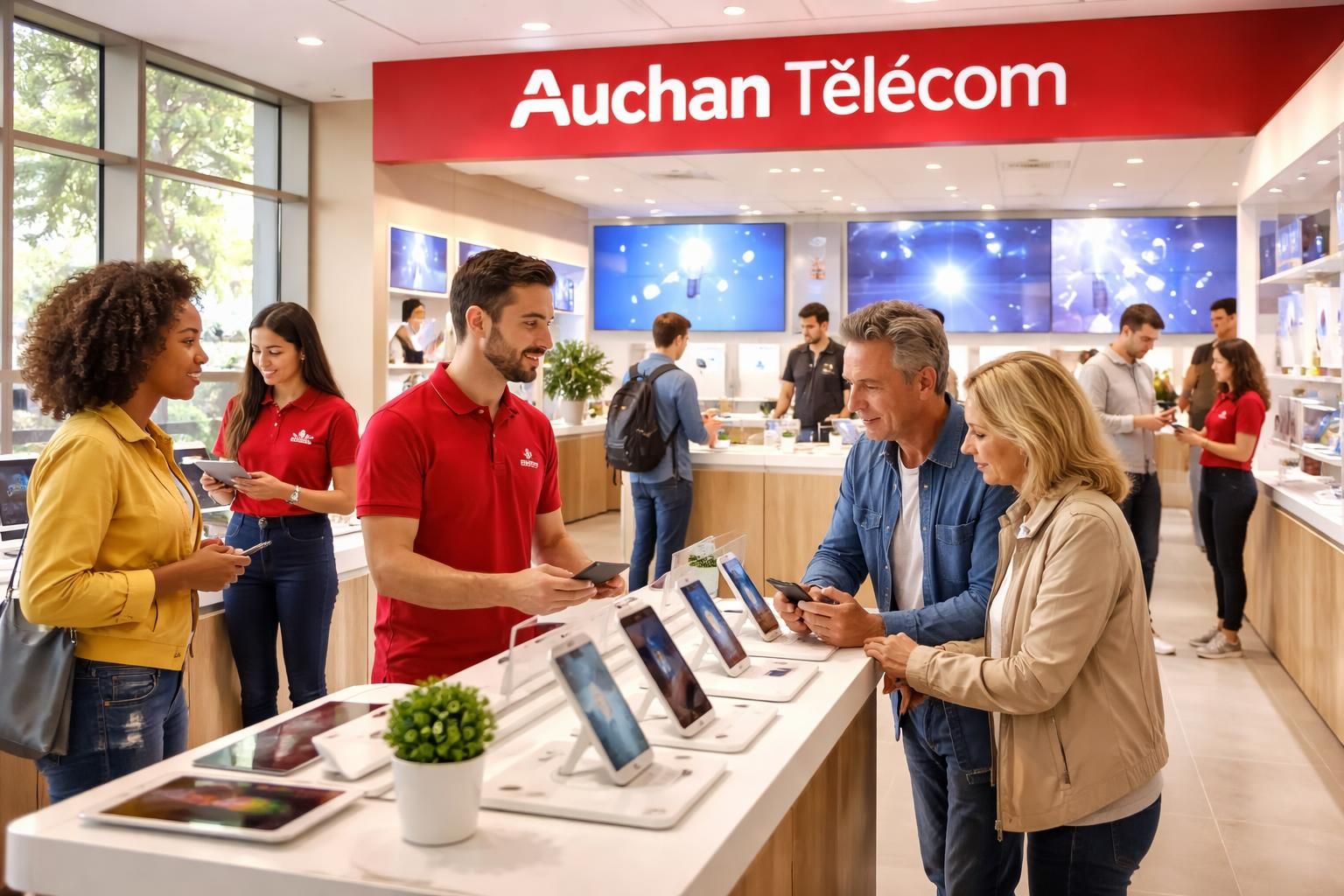 explorez les services innovants d'auchan télécom et profitez d'une expérience utilisateur optimisée grâce à des solutions inédites et adaptées à vos besoins.