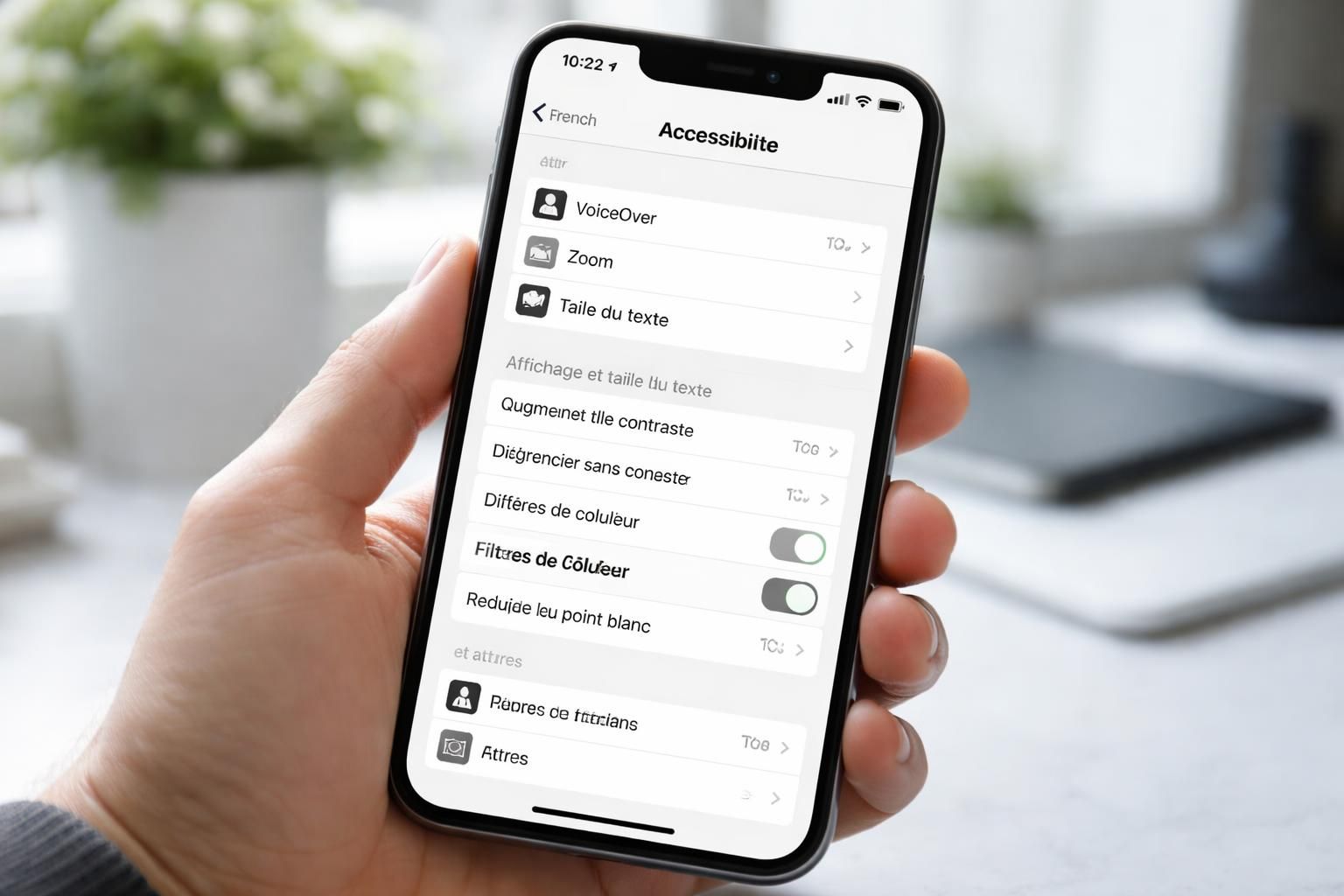 découvrez les réglages essentiels à vérifier pour résoudre le problème d'affichage en noir et blanc sur votre iphone et retrouver des couleurs vives facilement.