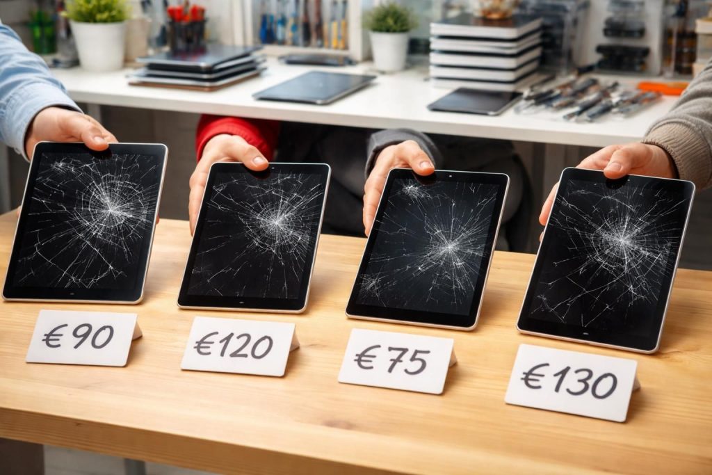 découvrez notre comparatif des prix pour la réparation d'un écran de tablette cassé chez différents réparateurs afin de choisir la meilleure offre adaptée à votre budget.